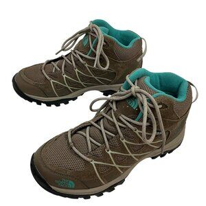 North Face Storm lll Mid HydroSeal Waterproof Suede Mesh Hiking Boots Womens 8.5